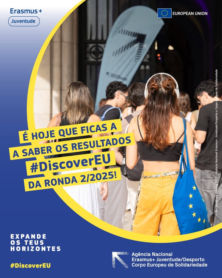 🔊#DiscoverEU 👉Já estão disponíveis os resultados da ronda de outubro de 2025 🌟